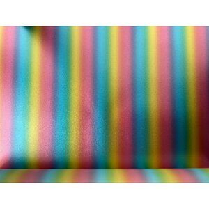New Pearl Flex(S) Rainbow Stripe - Premium Reflective HTV Heat Transfer Vinyl Ro